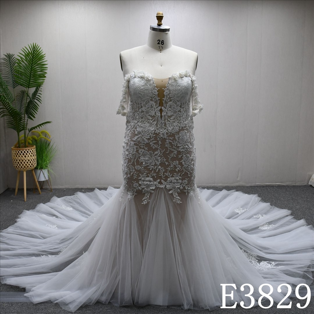 Hot Selling Sweetheart Neck Mermaid Dress with Lace Wedding Dress