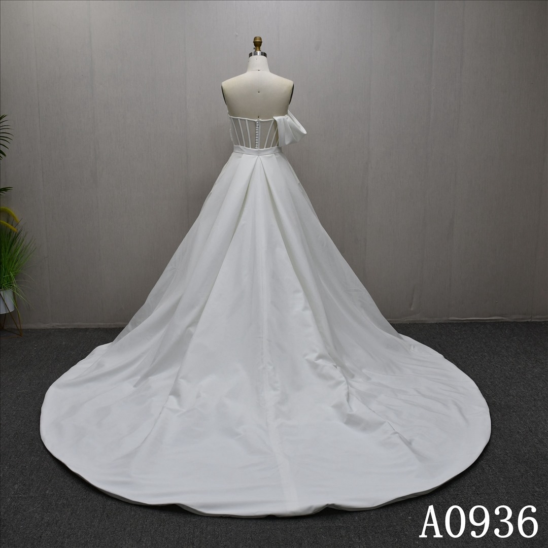 Hot selling soft and fitted Mermaid A-line dress with Removable tail and back zipper button