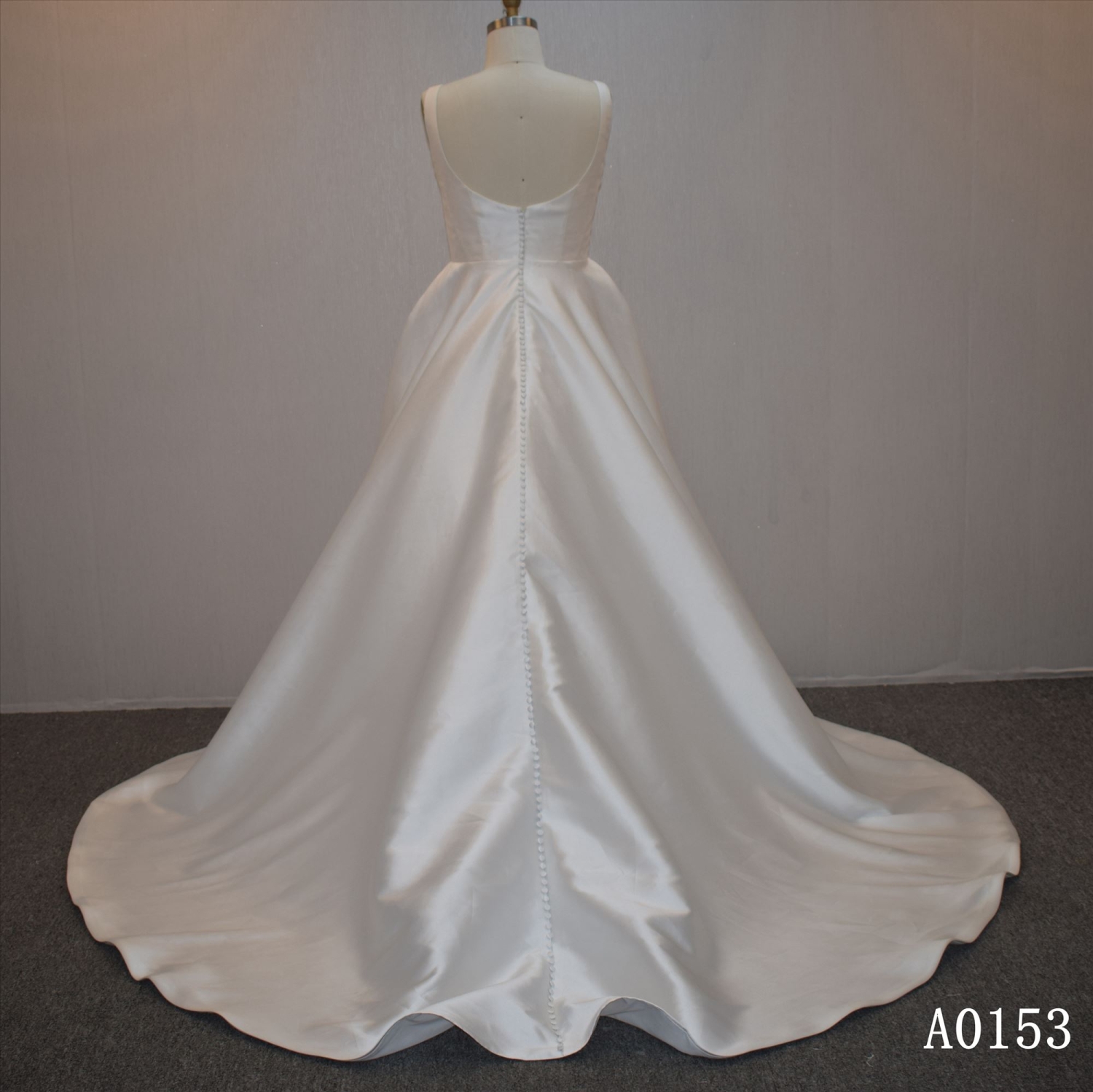 Classic Style Satin A Line  Satin Bridal Dress Wholesale In Guangzhou For Women