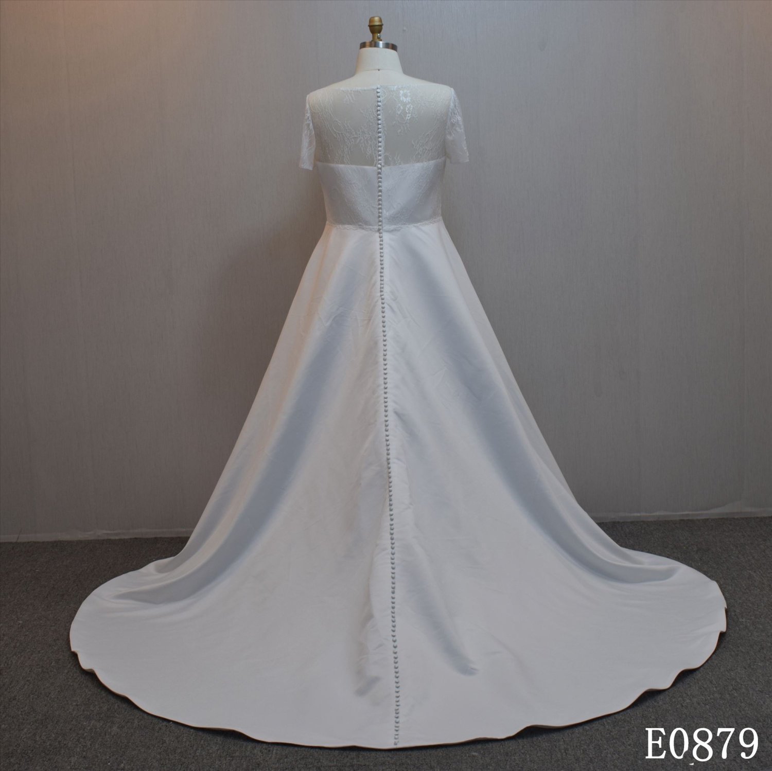 New design A-line bridal dress guangzhou factory made elegant Lace bridal dress