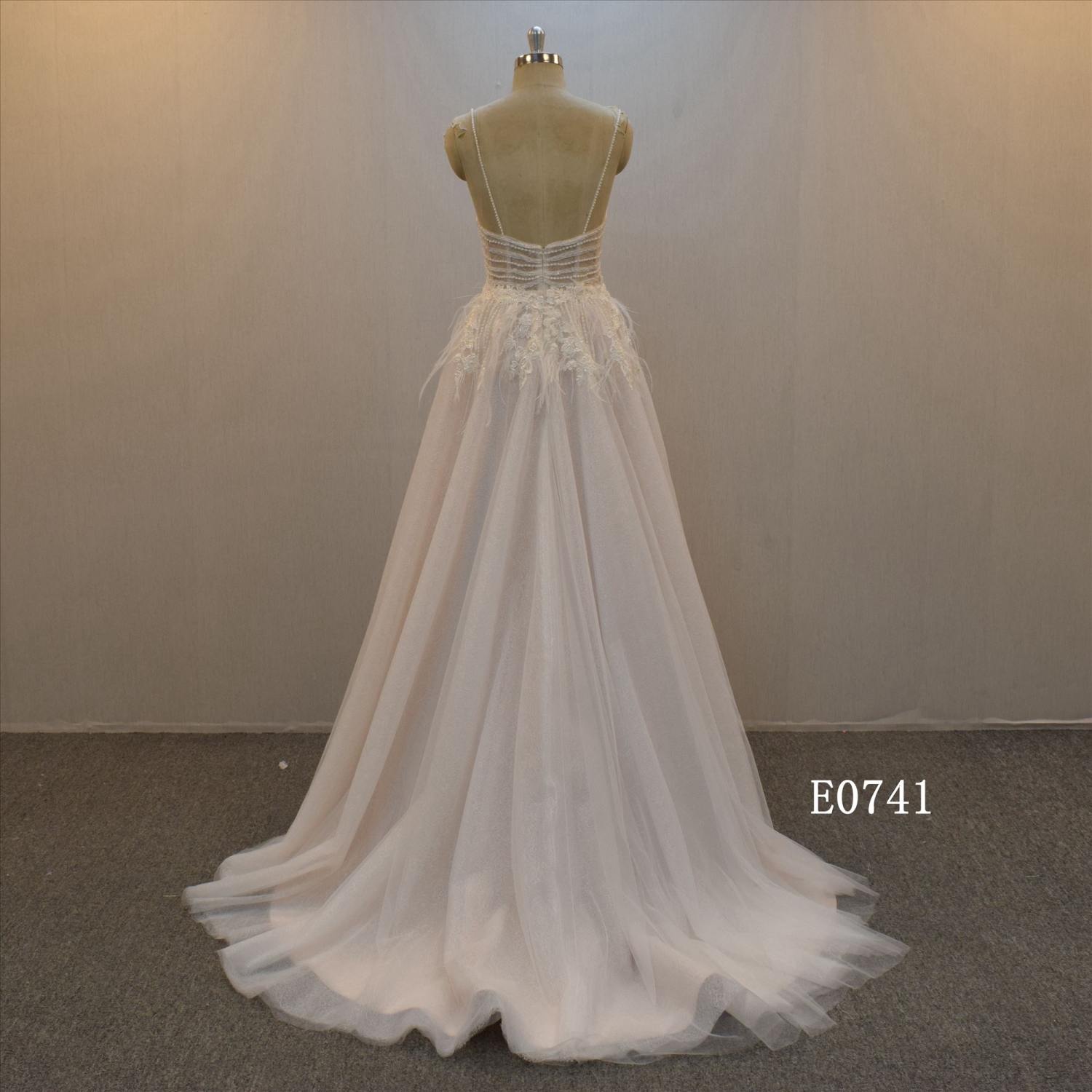 New Style Spaghetti Straps A-line Bridal Dress