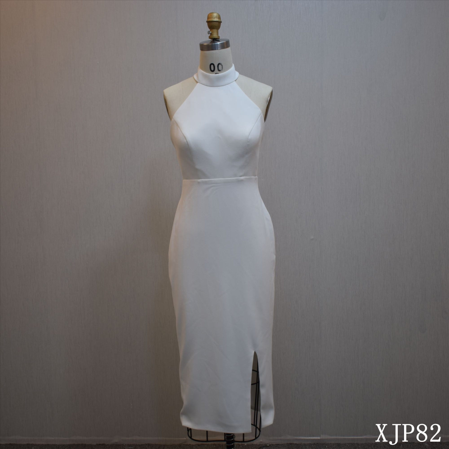 Halter strap A Line Bridal Dress