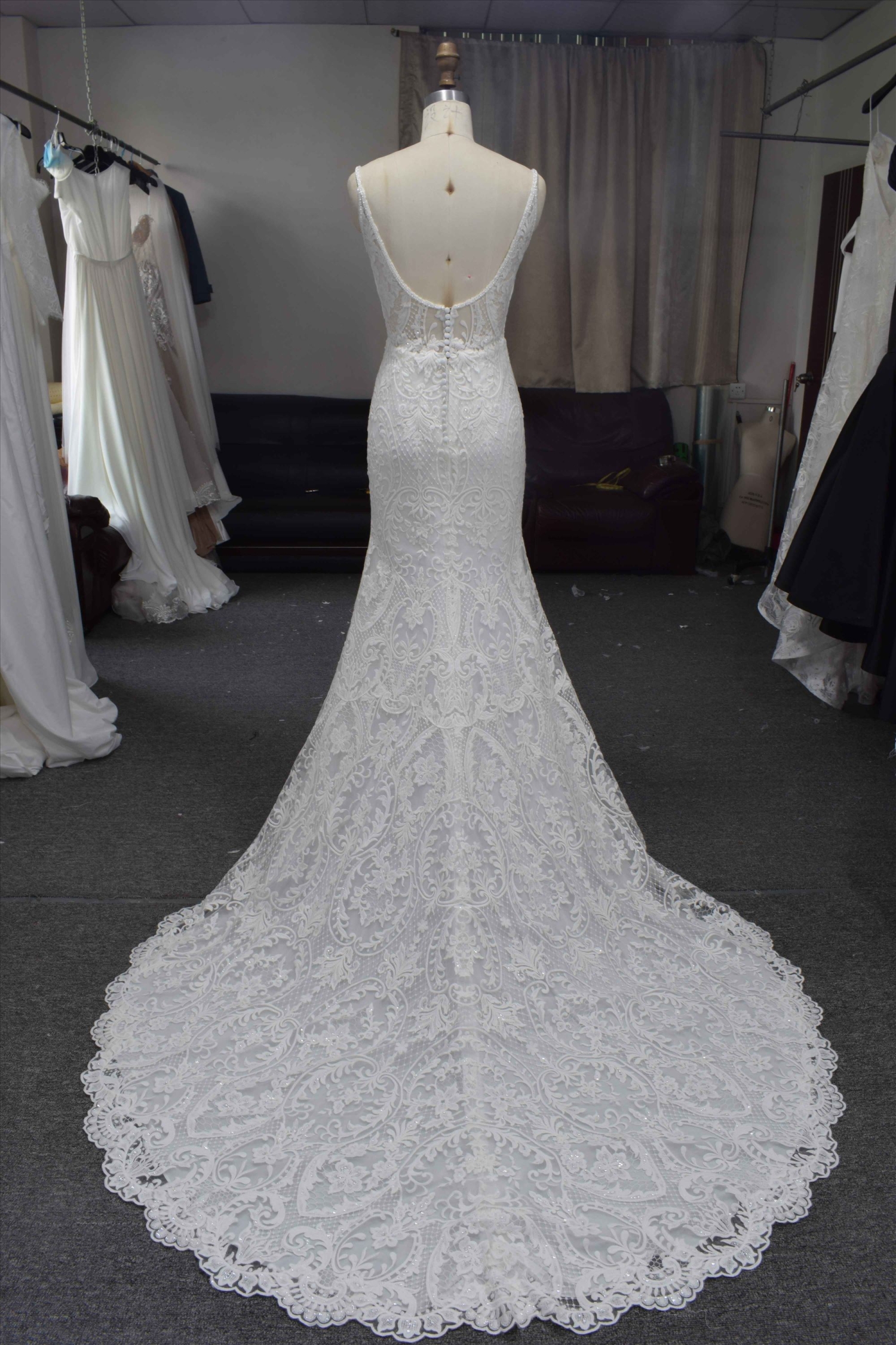 2020 Pregnant Design Bridal Gown Guangzhou Factory Wedding Dress Mermaid Wedding Gown