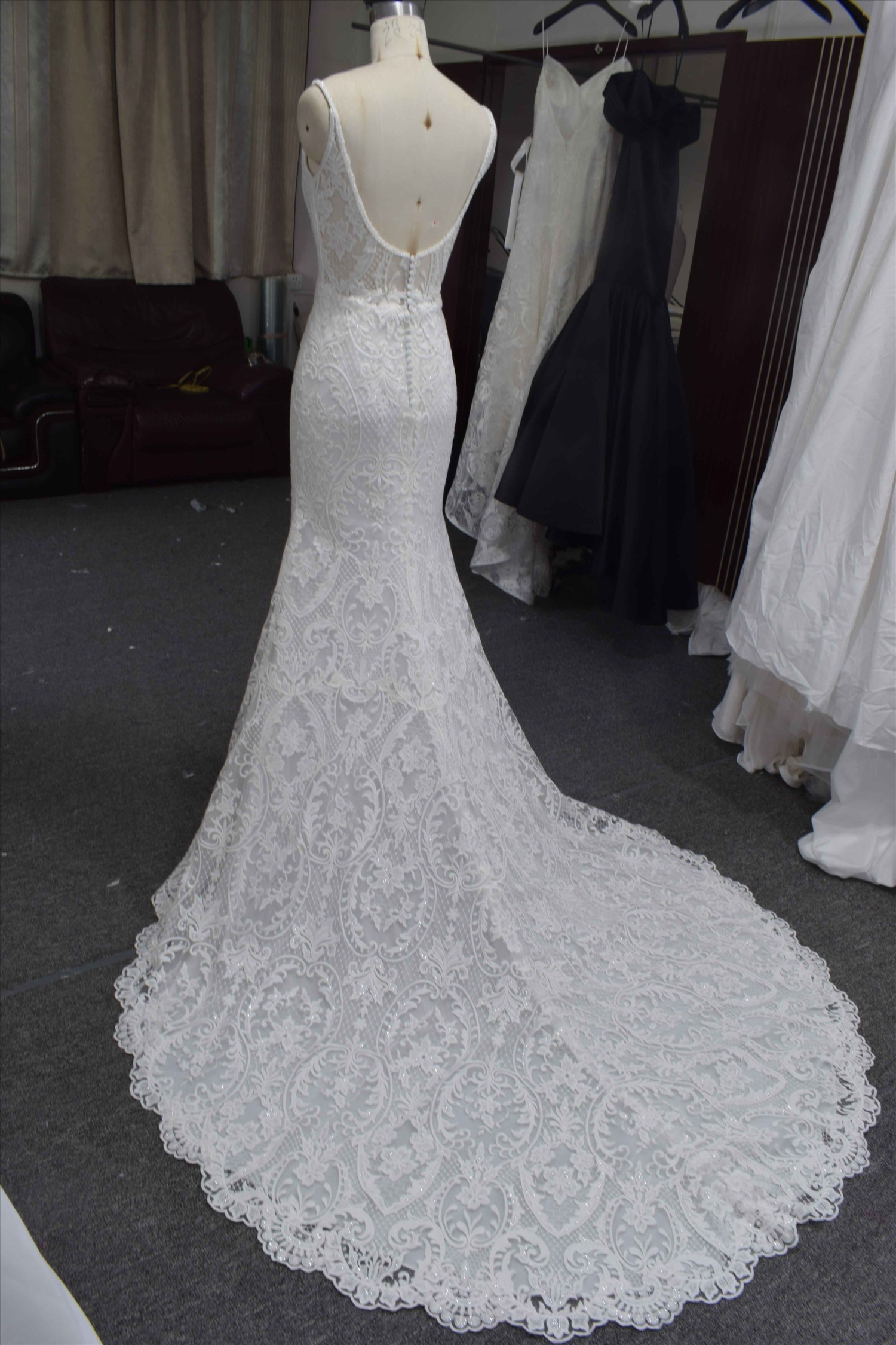 Gorgeous mermaid bridal gown hot sell wedding dress