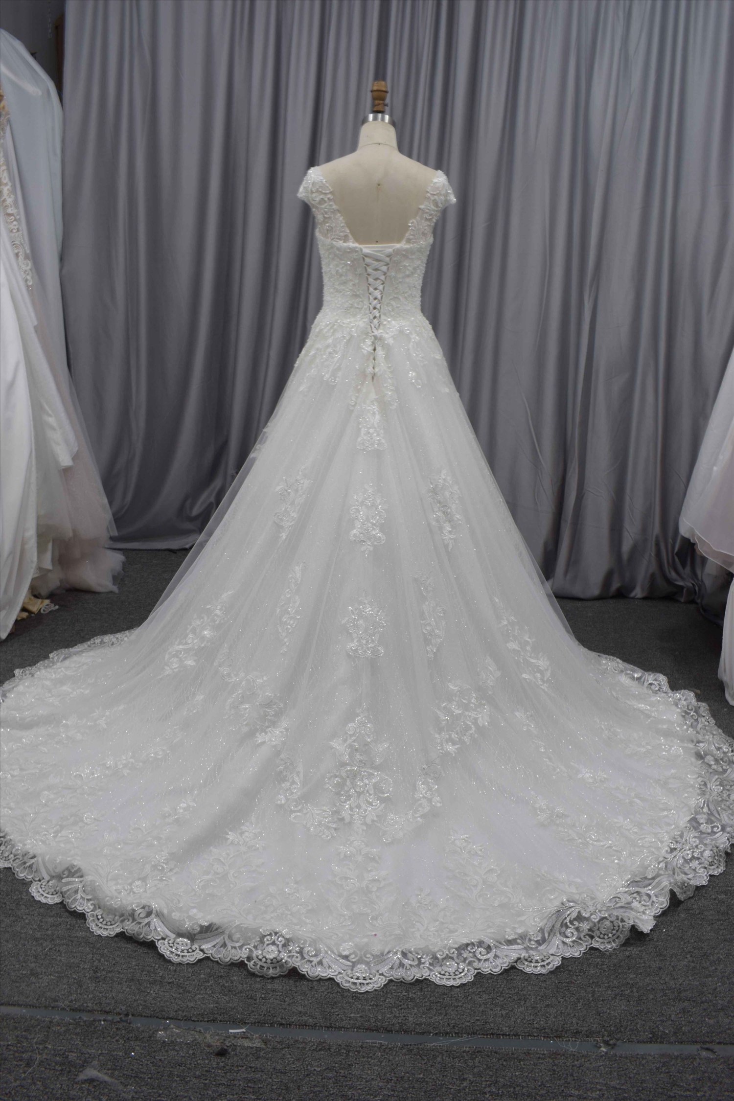 Princess A line latest design wedding dress