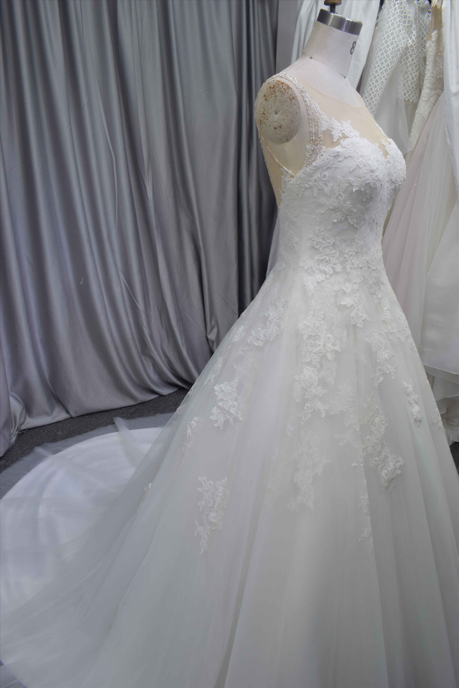 Princess A line gorgeous wedding gown