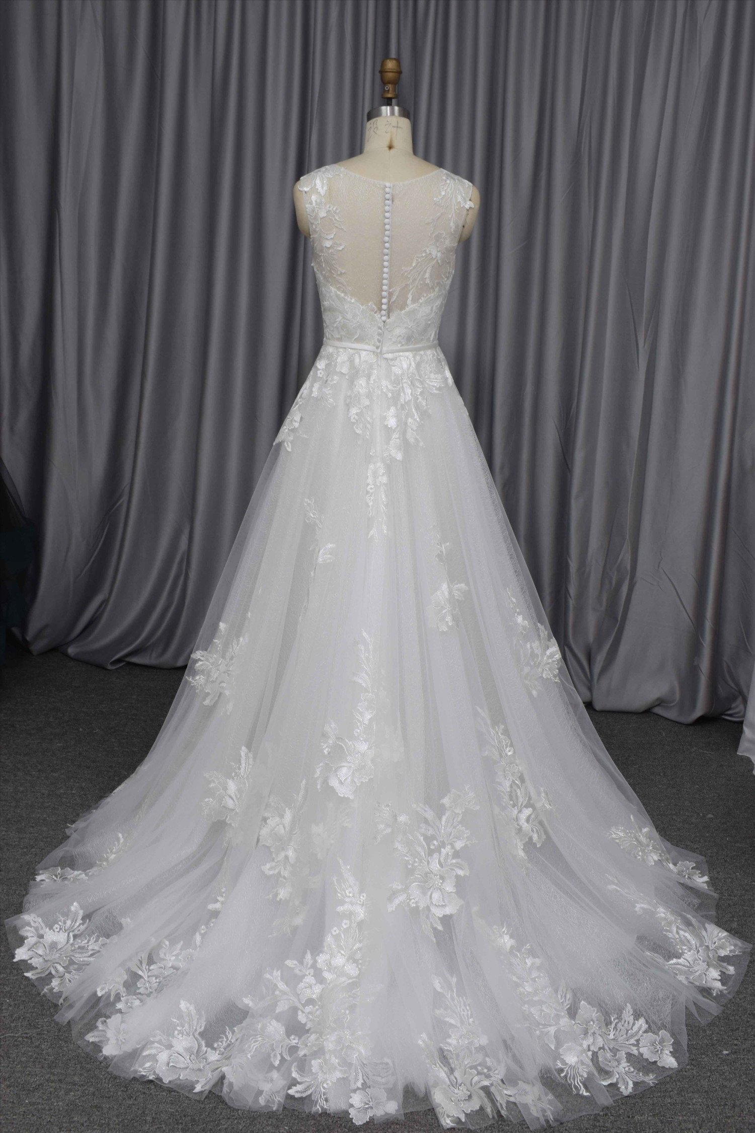 A line wedding dress new design in stock