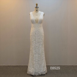Sexy Deep V  Mermaid Bridal Dress Wedding Dress For Wholesale In Guangzhou