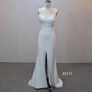 Plus size A-line bridal dress guangzhou factory made elegant Applique bridal dress
