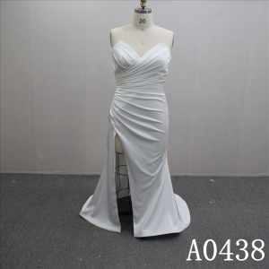 Simple Bridal dress with Sweetheart and Sweep Mermaid Train