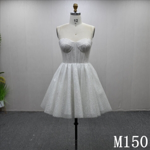 2025 Elegant Detachable Shoulder Straps Unique Design Sweet Short Skirt