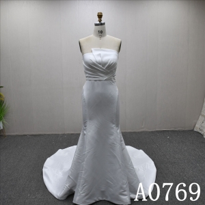 2025 Fashion Chest wrap Hot-selling High Quality Sheath Mermaid Wedding Dress