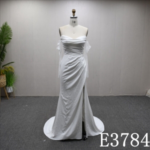 Fashion strapless slim fit Mermaid dress high quality wedding dress