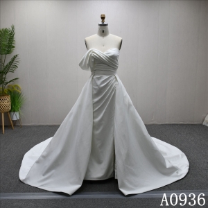 Hot selling soft and fitted Mermaid A-line dress with Removable tail and back zipper button