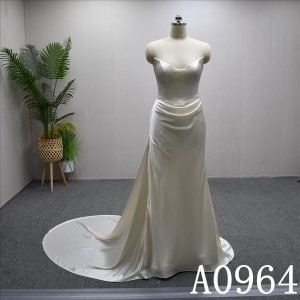 2025 New V-Neck Mermaid Soft and Unique Design Wedding Dress Evening Gown