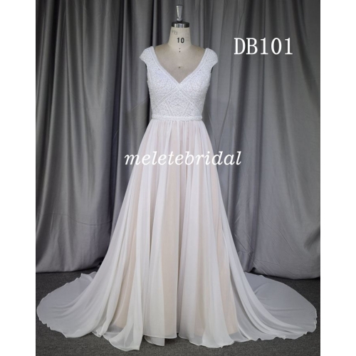 wholesales price chiffon fashion bridal dress