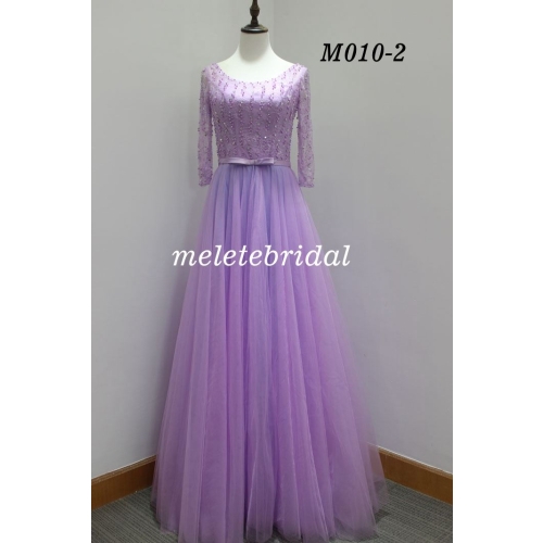 wholesale Price Long Sleeves Lace and Beading Evening Dress