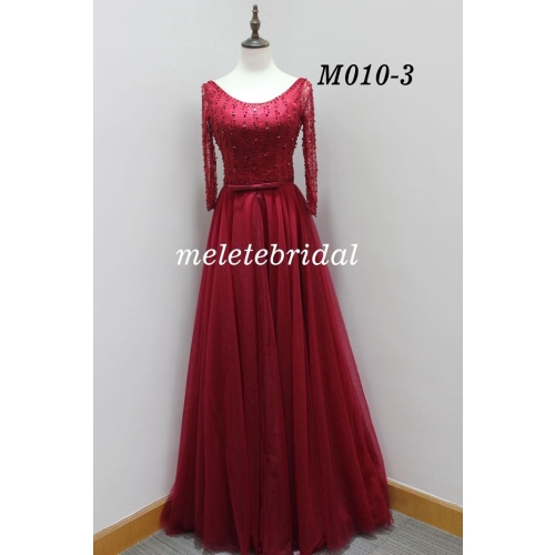 wholesale Price Long Sleeves Lace and Beading Evening Dress