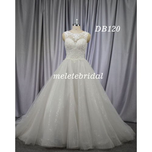 Low back ball gown, new design bridal gown