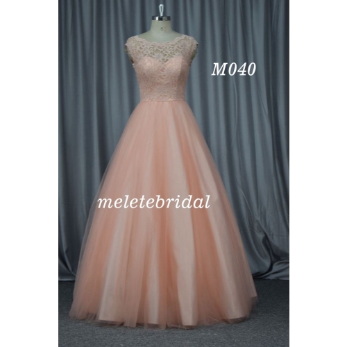 Wholesale price pink color cocktail dress floor length gown