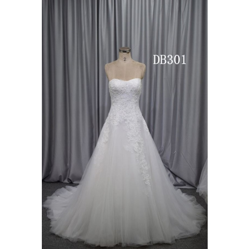 Elegant A line Lace with beading new design wedding dress