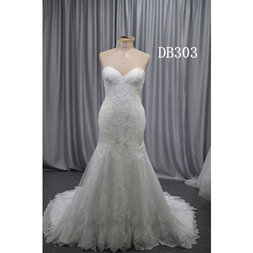 High quality mermaid wedding dress Lace with beading new design bridal gown