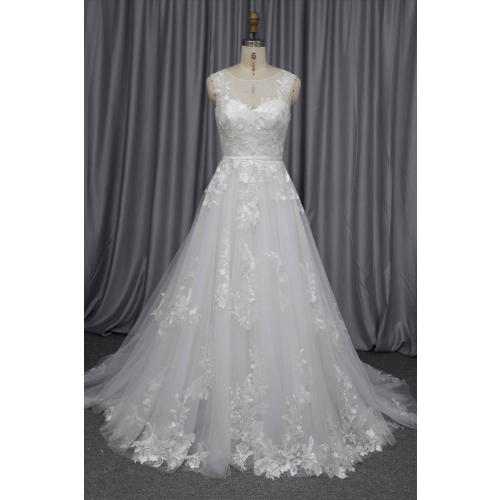 A line wedding dress new design in stock