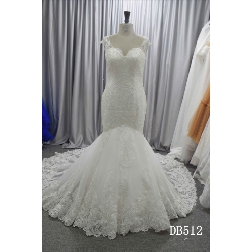 Mermaid style wholesale wedding dress with nice lace