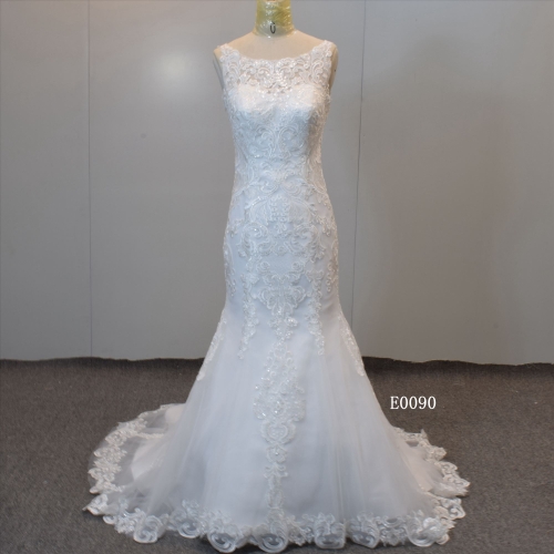Mermaid  Bridal Gown Beading  Wedding Dress Backless  Bridal Dress