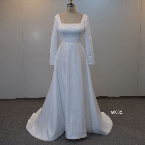 3D satin  Bridal Gown Ball Gown Wedding Dress For Women