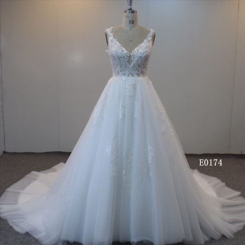 A-Line Tulle Bridal Gown Wedding Dress In China