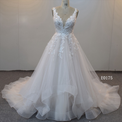 Applique Bridal Gown A-Line Bridal Dress In China, 2022