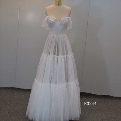 Sheath Bridal Dress Sleeveless Wedding Dress From China