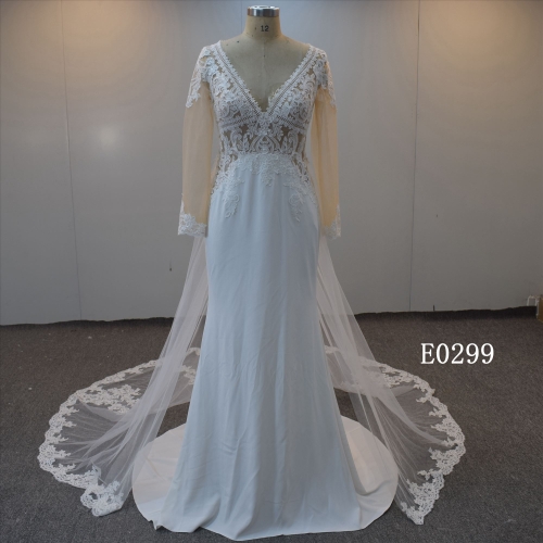 Summer China White Bridal Gowns 2022 lace Wedding Dress Classic Wedding Dresses