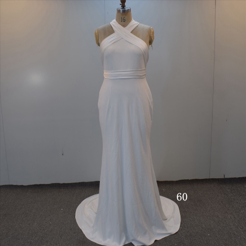 2022 Newest Special Sexy Backless Design Bridal Dress