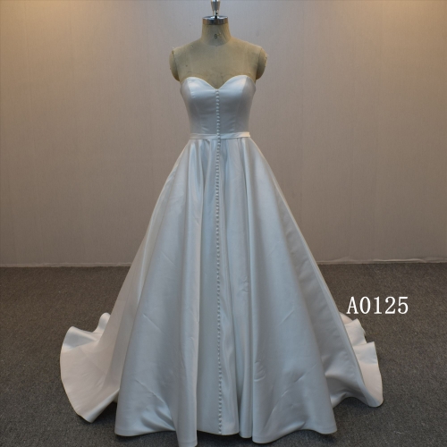 2022 New Arrival Sweetheart  Neckline Wedding Dress A Line Bridal Dress
