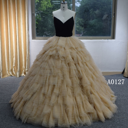 Hot Sell Evening dress With Sexy Sweetheart  Neckline Lace Up Ball Gown Wedding Dress