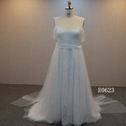 Plus Size A Line Off Sleeves Bridal Dress  Wedding Dress For Women Wedding