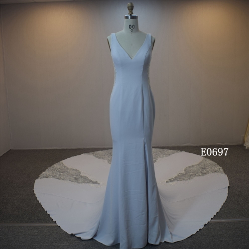 Latest Design Soft Satin Fabric Mermaid Bridal Gown in 2022