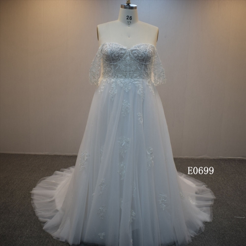 New Style Off -Shoulder Bridal Gown