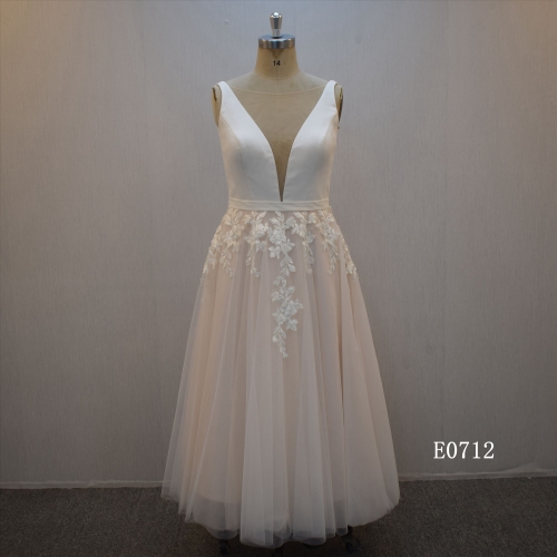 New Style Short Skirt Bridal Gown