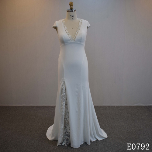 Hot Sell Soft Satin Bridal Dress