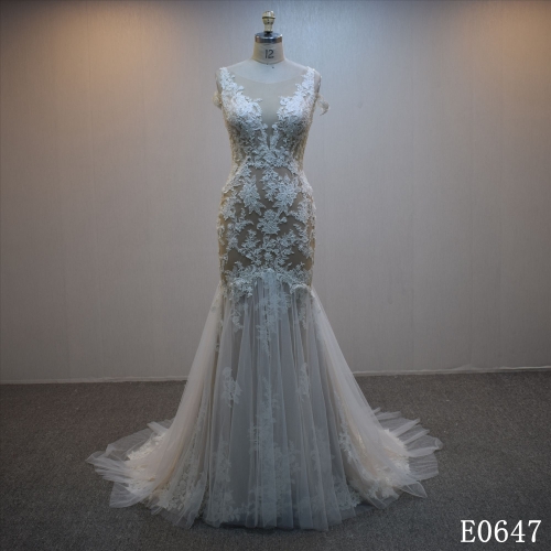 Hot Sell Sleeveless Mermaid Bridal Dress