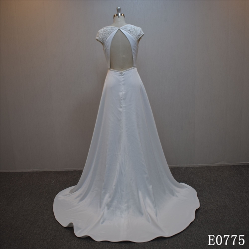 Stock Dress Sleeveless Mermaid Bridal Dress