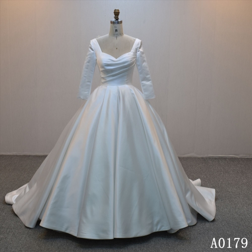 New design Ball Gown bridal dress guangzhou factory made elegant Simple bridal dress