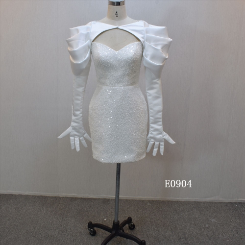 New design Mermaid bridal dress guangzhou factory made elegant  Sequins bridal dress