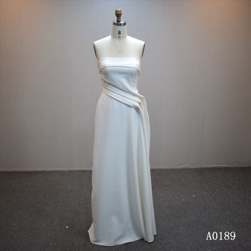 Lastest design A-line bridal dress guangzhou factory made elegant bridal dress