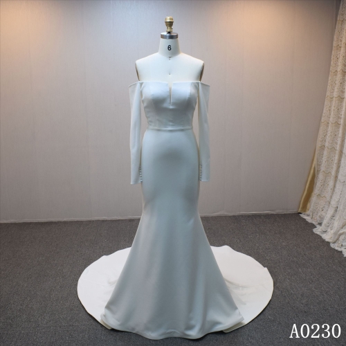 Lastest design Mermaid bridal dress guangzhou factory made elegant bridal dress