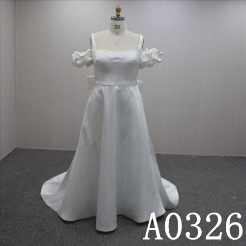 Elegant Square wedding dress Guang Zhou Made