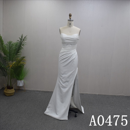 Cheongsam style wedding dress with sleeveless